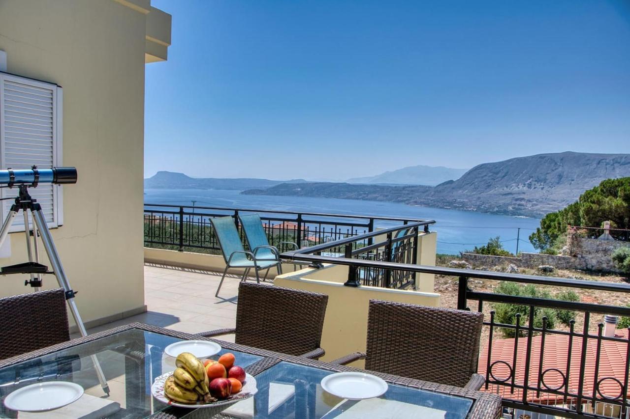 Souda Bay View With Private Pool Near Chania City Dış mekan fotoğraf