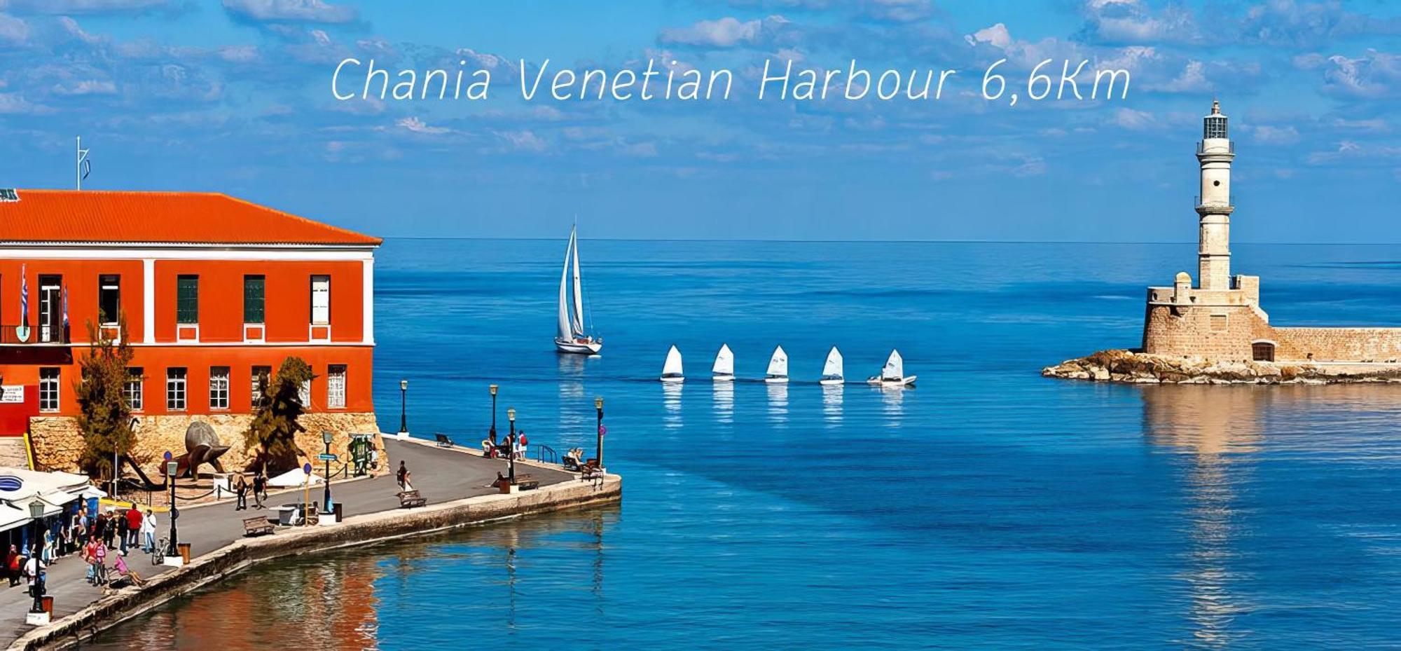 Souda Bay View With Private Pool Near Chania City Dış mekan fotoğraf
